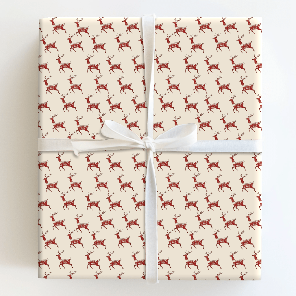 Reindeer Run - Wrapping Paper - Aspen & Arlo