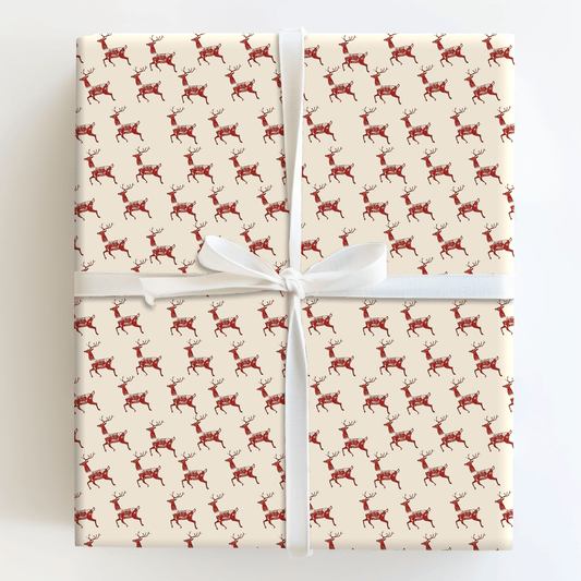 Reindeer Run - Wrapping Paper - Aspen & Arlo