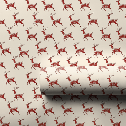 Reindeer Run - Wrapping Paper - Aspen & Arlo