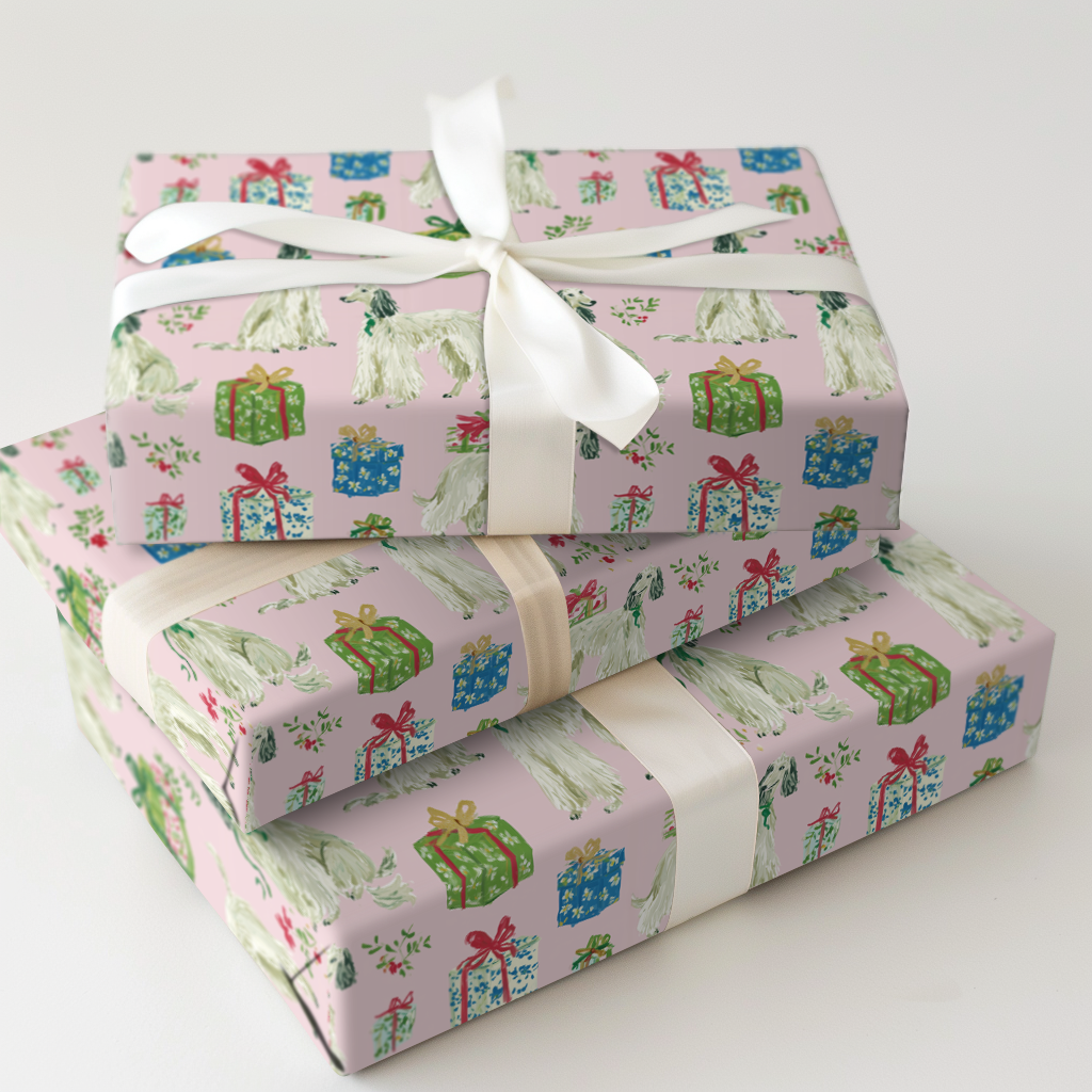 Merry and Blush Afghan Hound