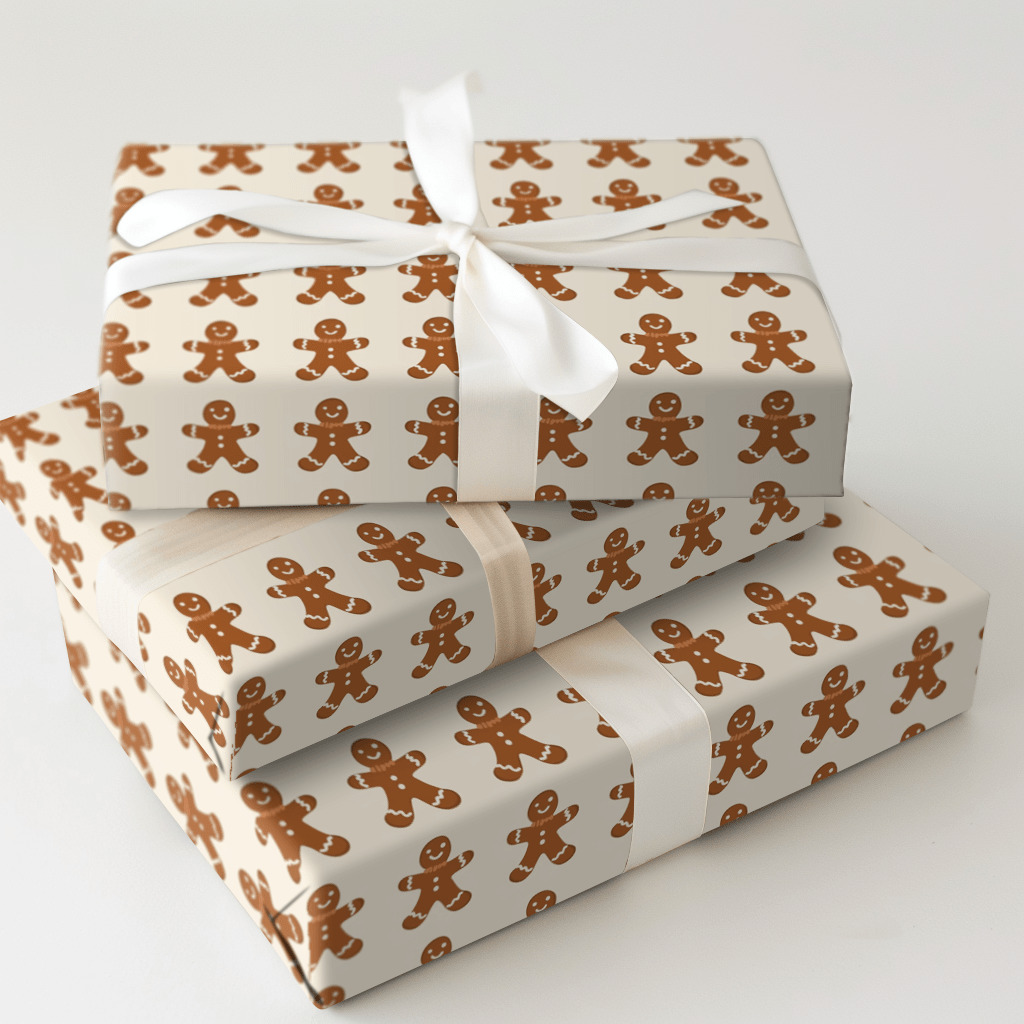 Gingerbread Hugs - Wrapping Paper - Aspen & Arlo