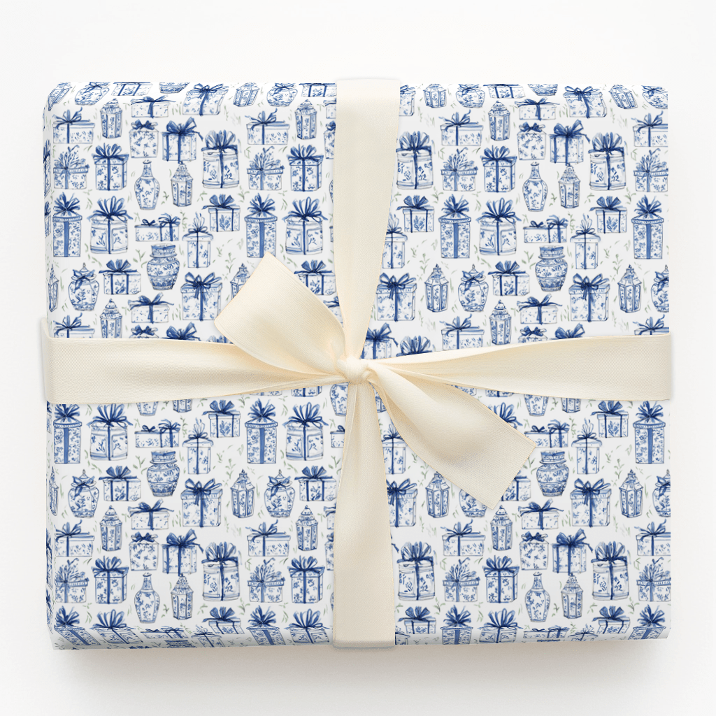 Wrapped in Blue - Wrapping Paper - Aspen & Arlo
