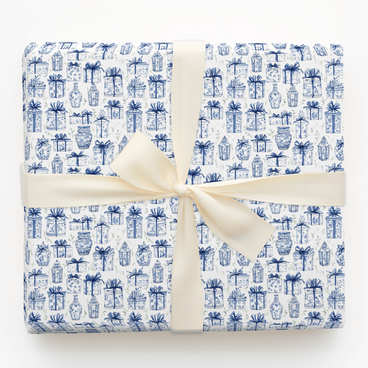 Wrapped in Blue - Wrapping Paper - Aspen & Arlo