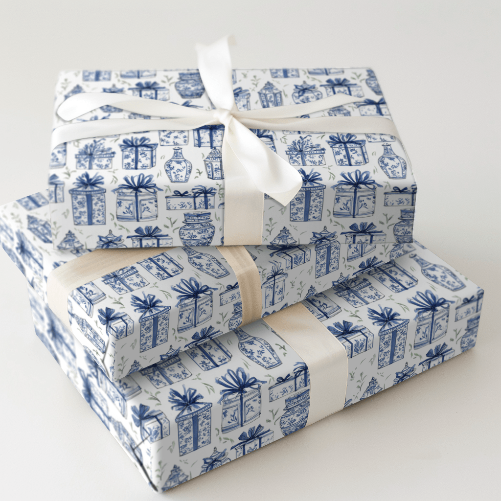 Wrapped in Blue - Wrapping Paper - Aspen & Arlo