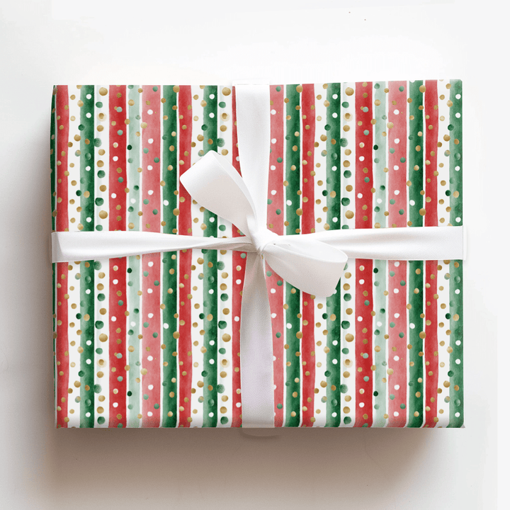 Confetti Candy Stripes - Wrapping Paper - Aspen & Arlo