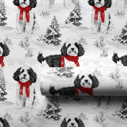 Snow Day for Sheepadoodles - Wrapping Paper - Aspen & Arlo