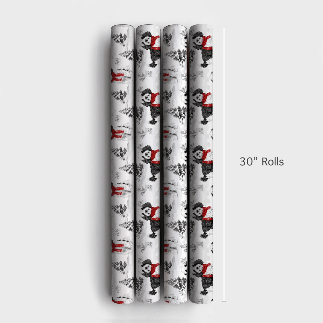 Snow Day for Sheepadoodles - Wrapping Paper - Aspen & Arlo