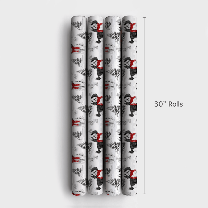 Snow Day for Sheepadoodles - Wrapping Paper - Aspen & Arlo