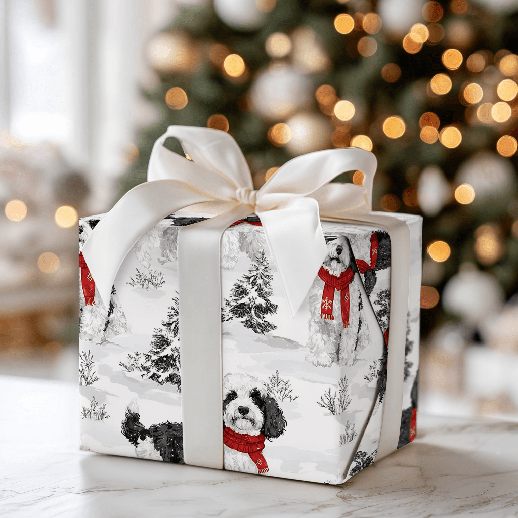 Snow Day for Sheepadoodles - Wrapping Paper - Aspen & Arlo