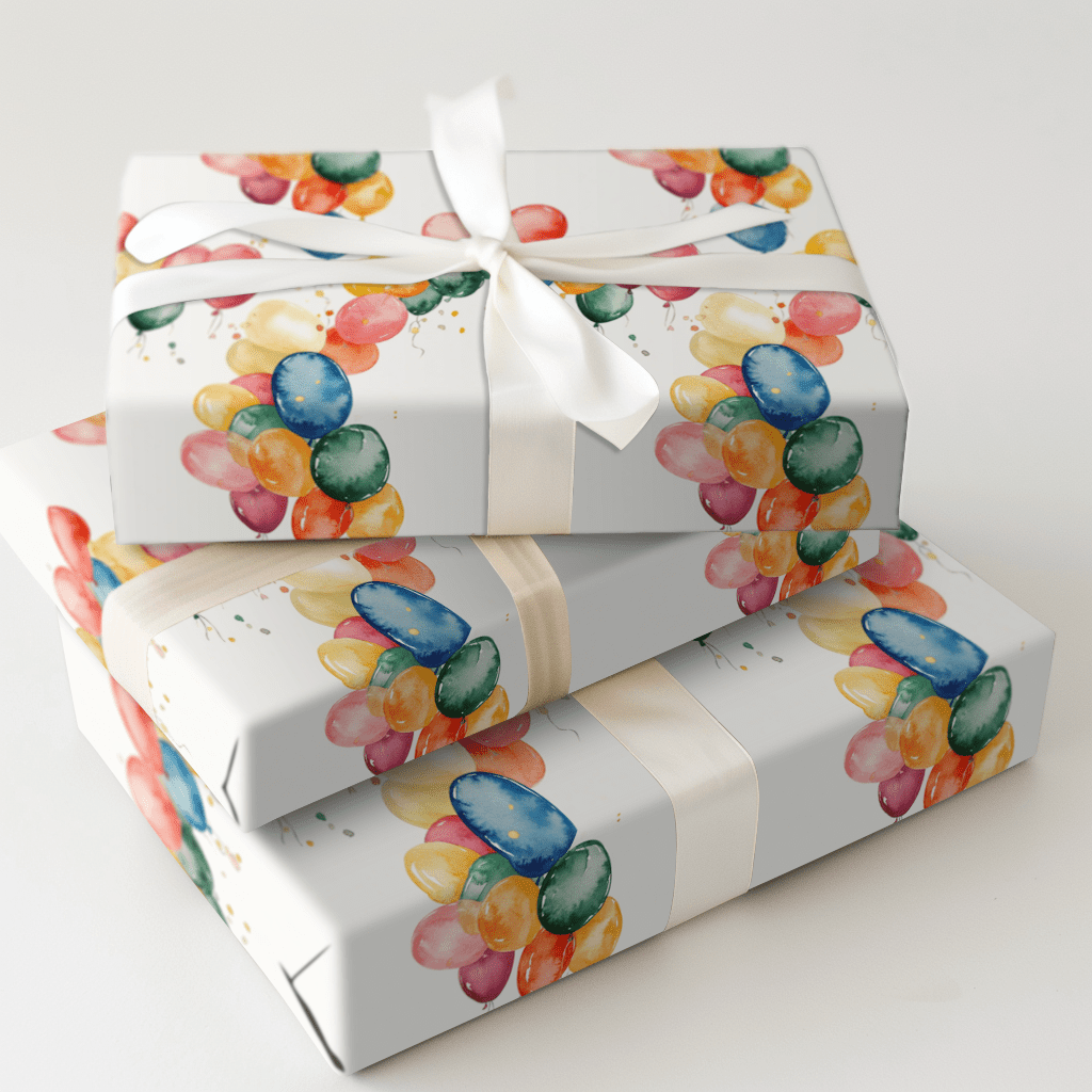 Balloon Archway and Birthday Magic - Wrapping Paper - Aspen & Arlo