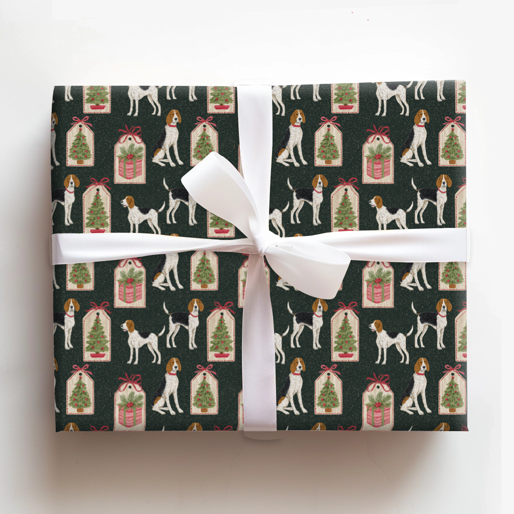 Coonhound Christmas Card