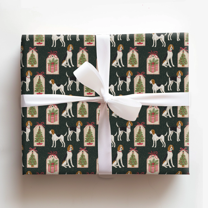 Coonhound Christmas Card