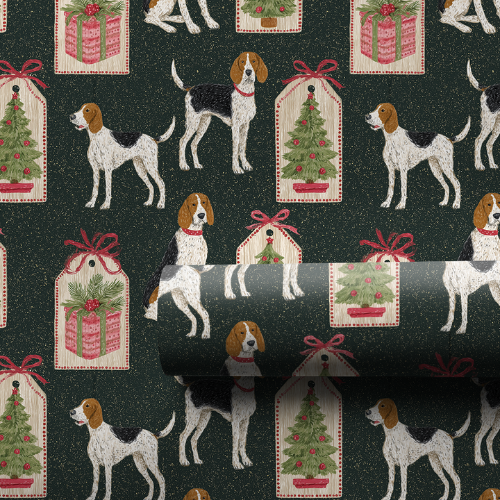 Coonhound Christmas Card