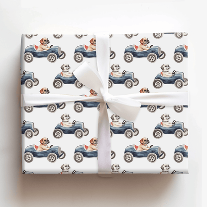 Wheels of Wolf - Wrapping Paper - Aspen & Arlo