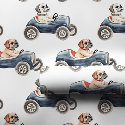 Wheels of Wolf - Wrapping Paper - Aspen & Arlo