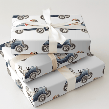Wheels of Wolf - Wrapping Paper - Aspen & Arlo