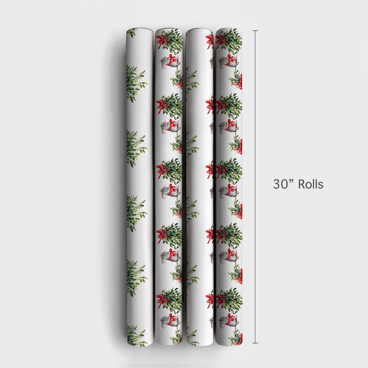 Mistletoe Mouse - Wrapping Paper - Aspen & Arlo