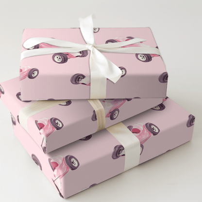 Glaming Gearshifts - Wrapping Paper - Aspen & Arlo
