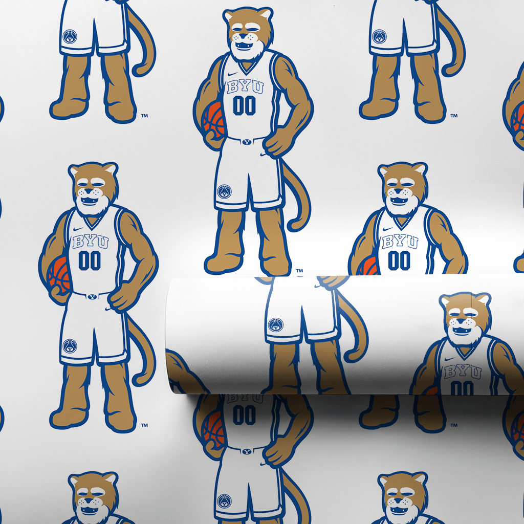 BYU Basketball Blaze - Wrapping Paper - Aspen & Arlo