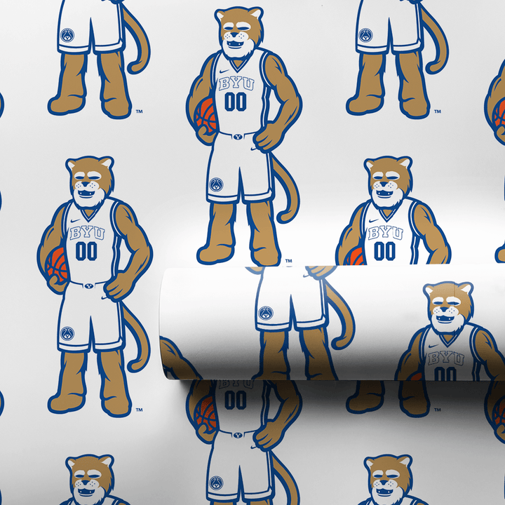 BYU Basketball Blaze - Wrapping Paper - Aspen & Arlo