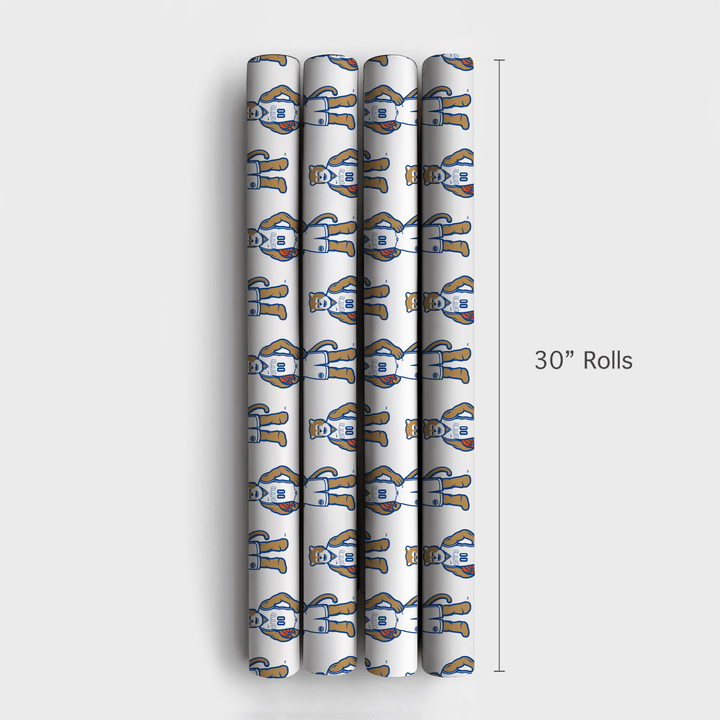 BYU Basketball Blaze - Wrapping Paper - Aspen & Arlo
