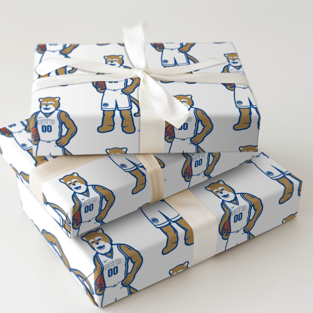 BYU Basketball Blaze - Wrapping Paper - Aspen & Arlo