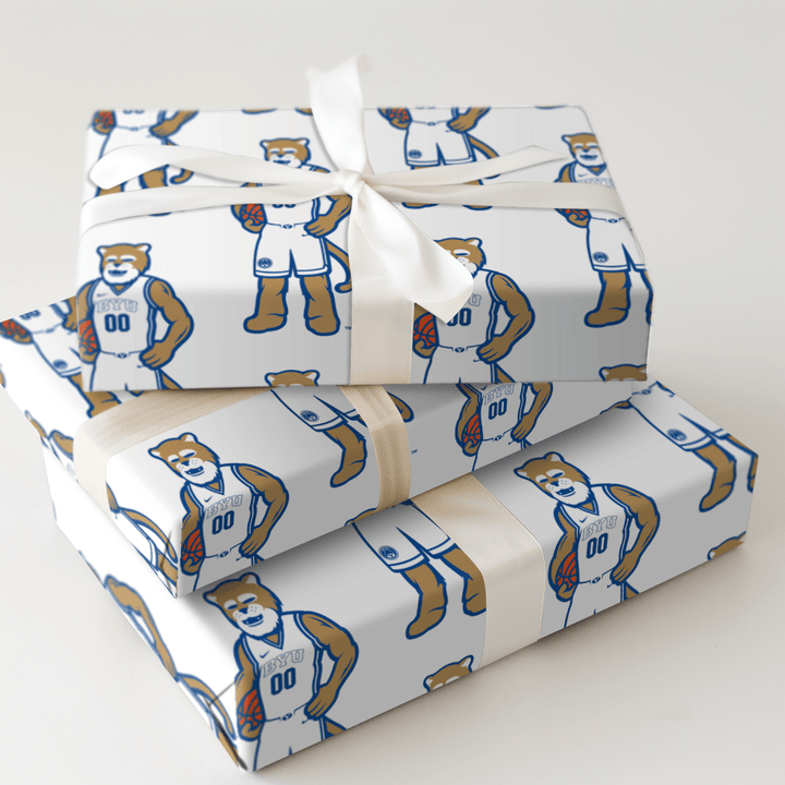 BYU Basketball Blaze - Wrapping Paper - Aspen & Arlo