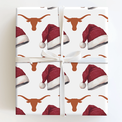 Claus in Burnt Orange - Wrapping Paper - Aspen & Arlo