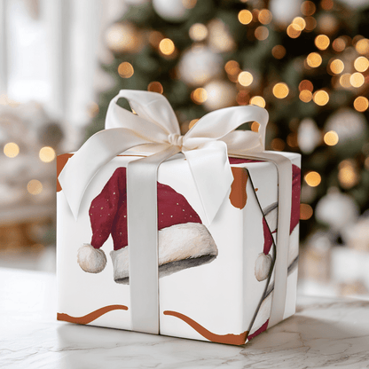 Claus in Burnt Orange - Wrapping Paper - Aspen & Arlo