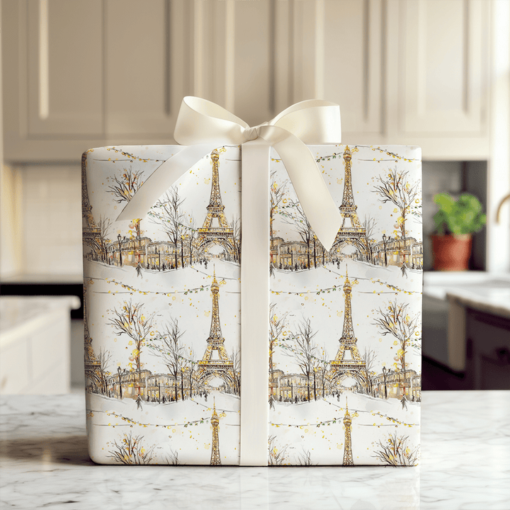 Snowy Sidewalks - Wrapping Paper - Aspen & Arlo