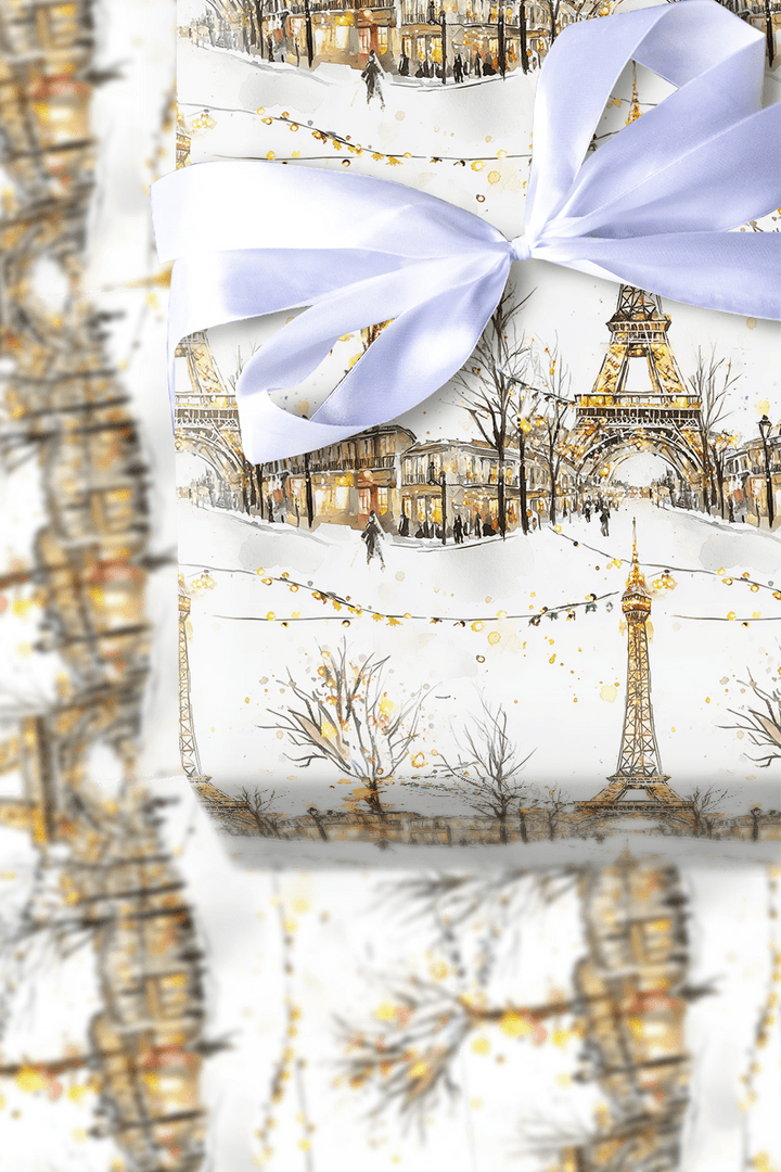 Snowy Sidewalks - Wrapping Paper - Aspen & Arlo