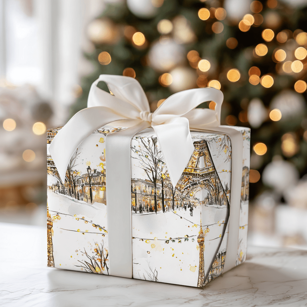 Snowy Sidewalks - Wrapping Paper - Aspen & Arlo