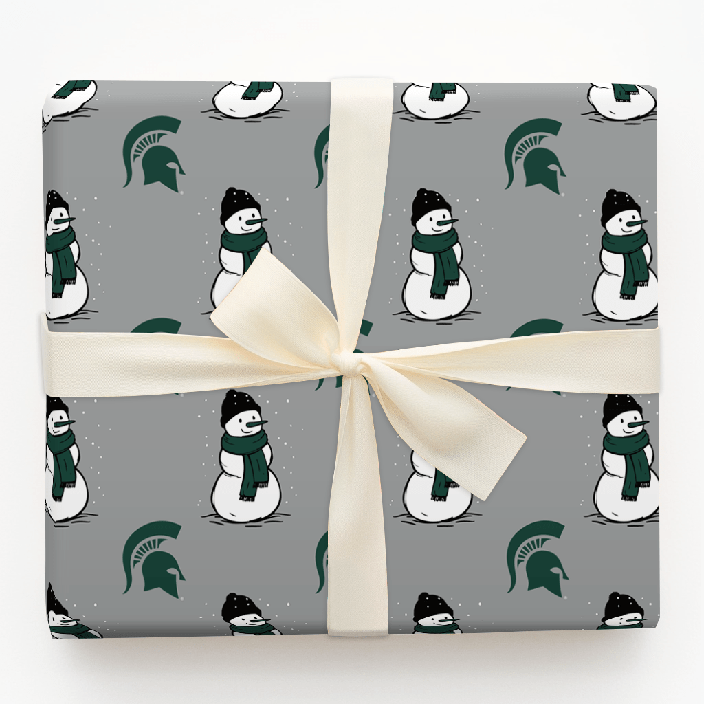 Spartan Snowman - Wrapping Paper - Aspen & Arlo