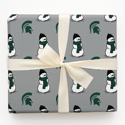 Spartan Snowman - Wrapping Paper - Aspen & Arlo