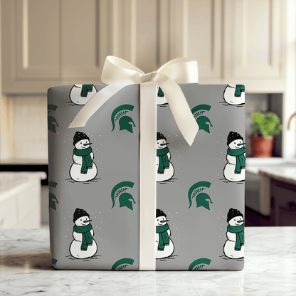 Spartan Snowman - Wrapping Paper - Aspen & Arlo