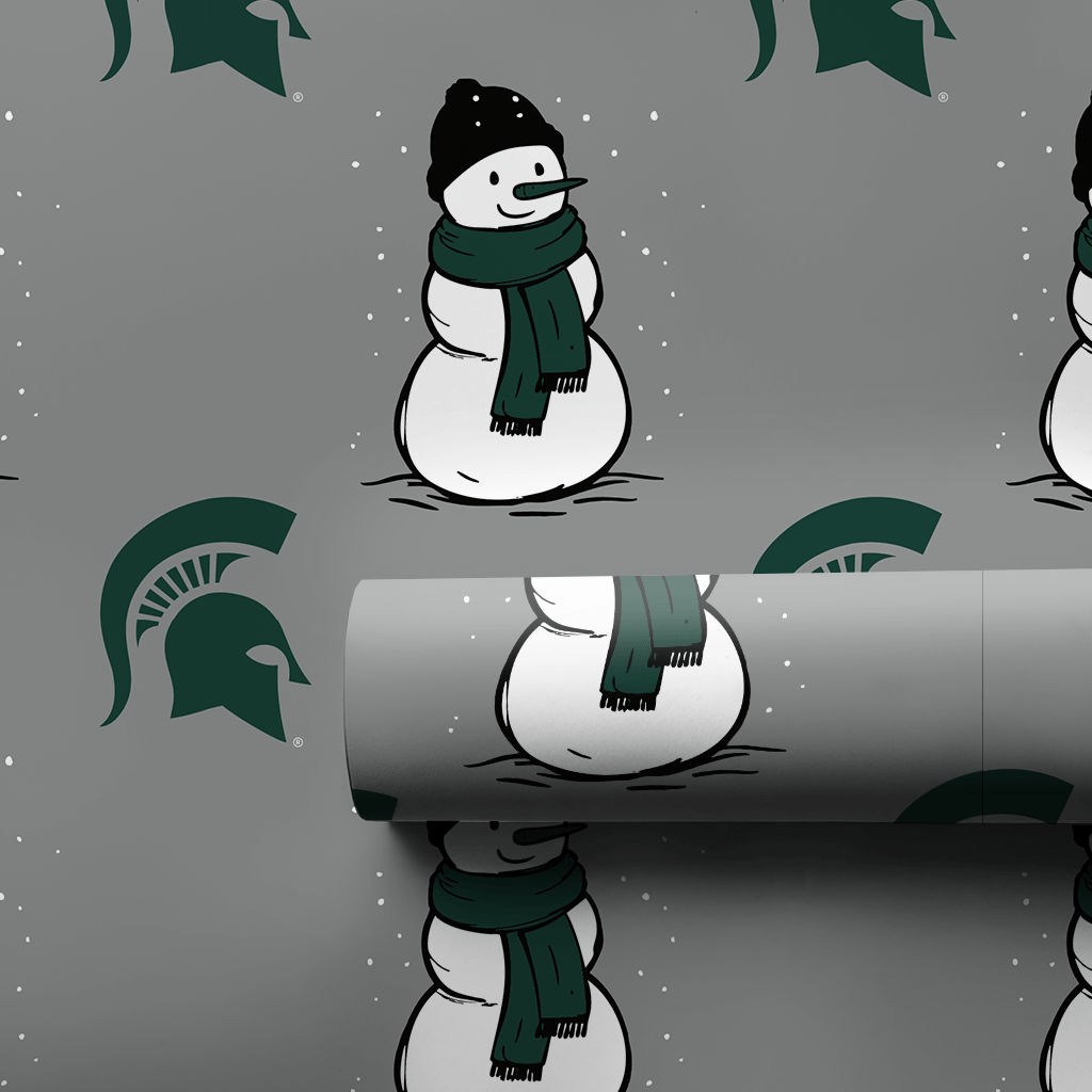 Spartan Snowman - Wrapping Paper - Aspen & Arlo