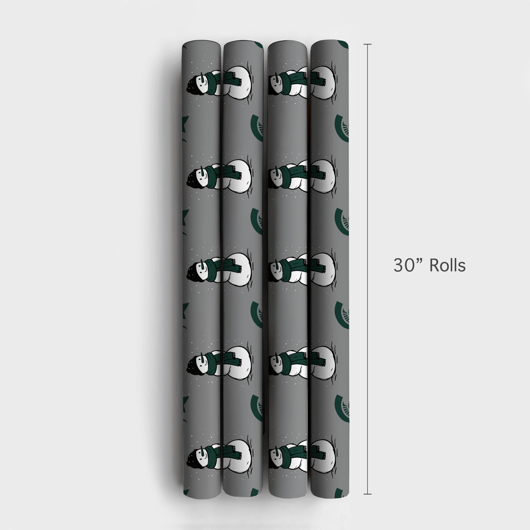 Spartan Snowman - Wrapping Paper - Aspen & Arlo