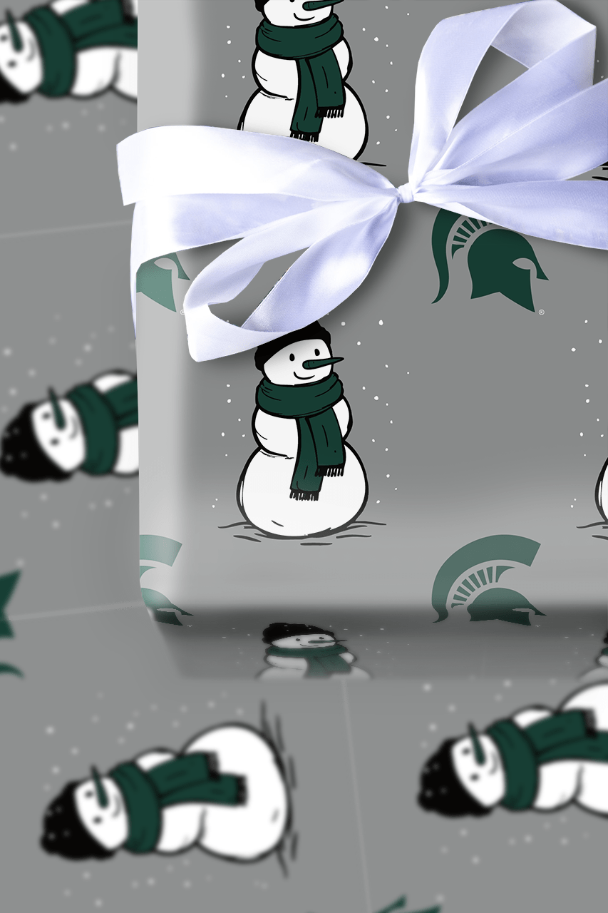 Spartan Snowman - Wrapping Paper - Aspen & Arlo