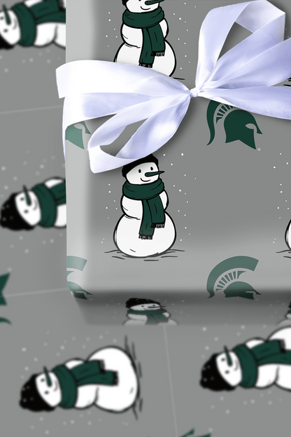 Spartan Snowman - Wrapping Paper - Aspen & Arlo