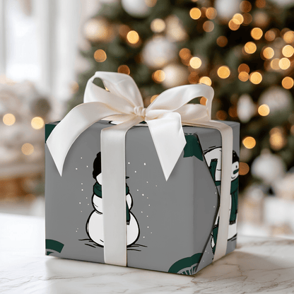 Spartan Snowman - Wrapping Paper - Aspen & Arlo