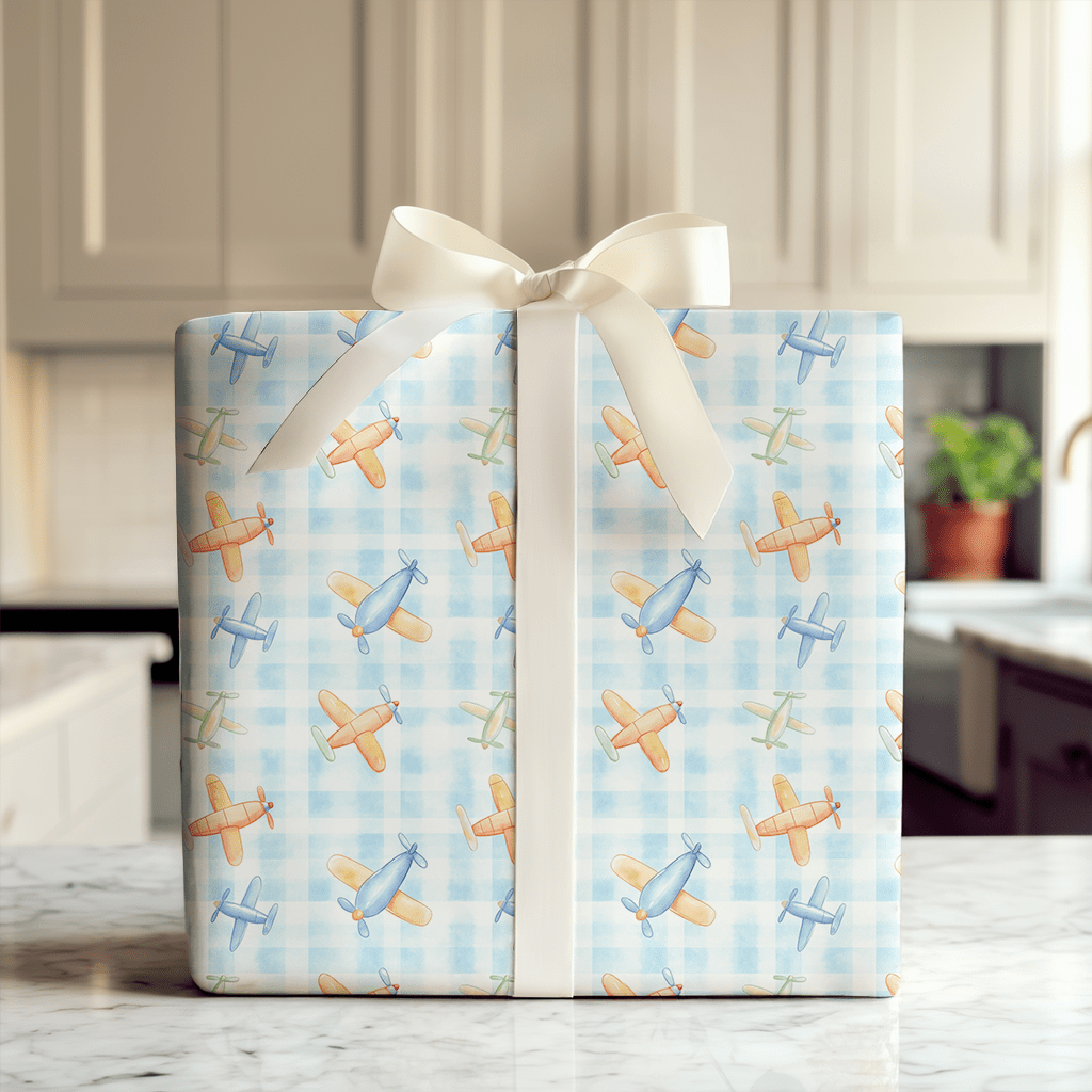 Smooth Landing - Wrapping Paper - Aspen & Arlo