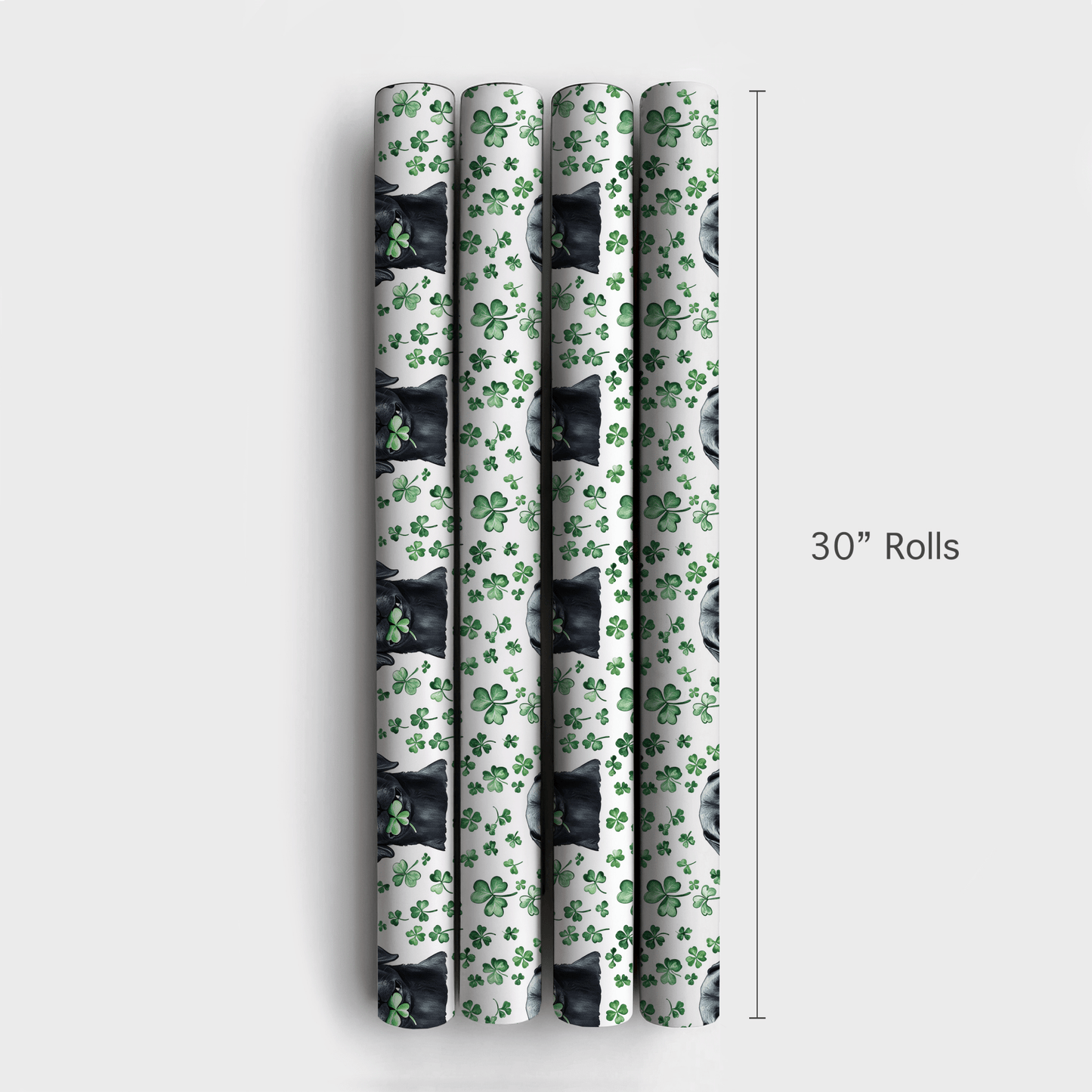Lucky Black Lab - Wrapping Paper - Aspen & Arlo