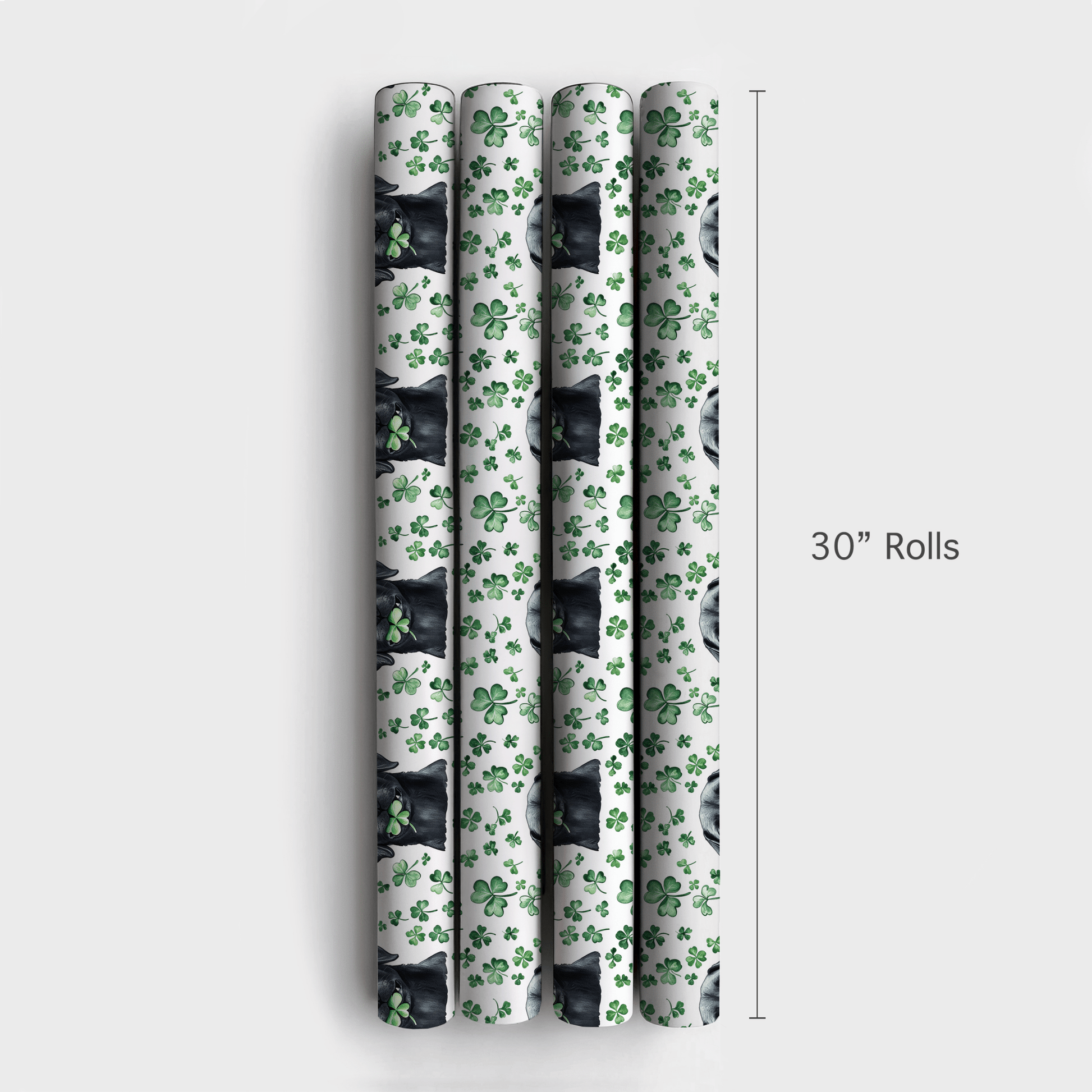 Lucky Black Lab - Wrapping Paper - Aspen & Arlo