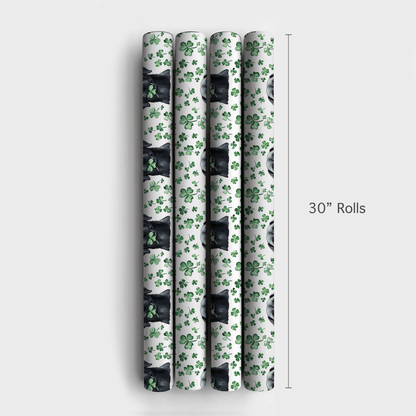 Lucky Black Lab - Wrapping Paper - Aspen & Arlo