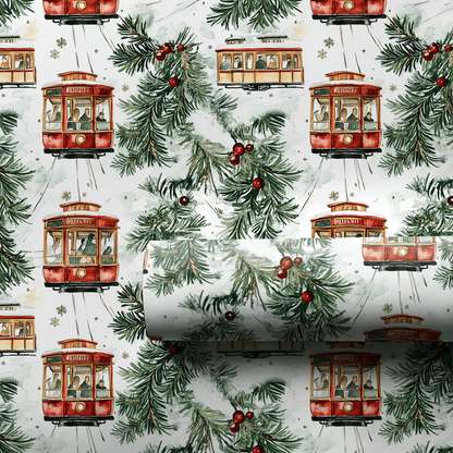 Street Car Festive - Wrapping Paper - Aspen & Arlo