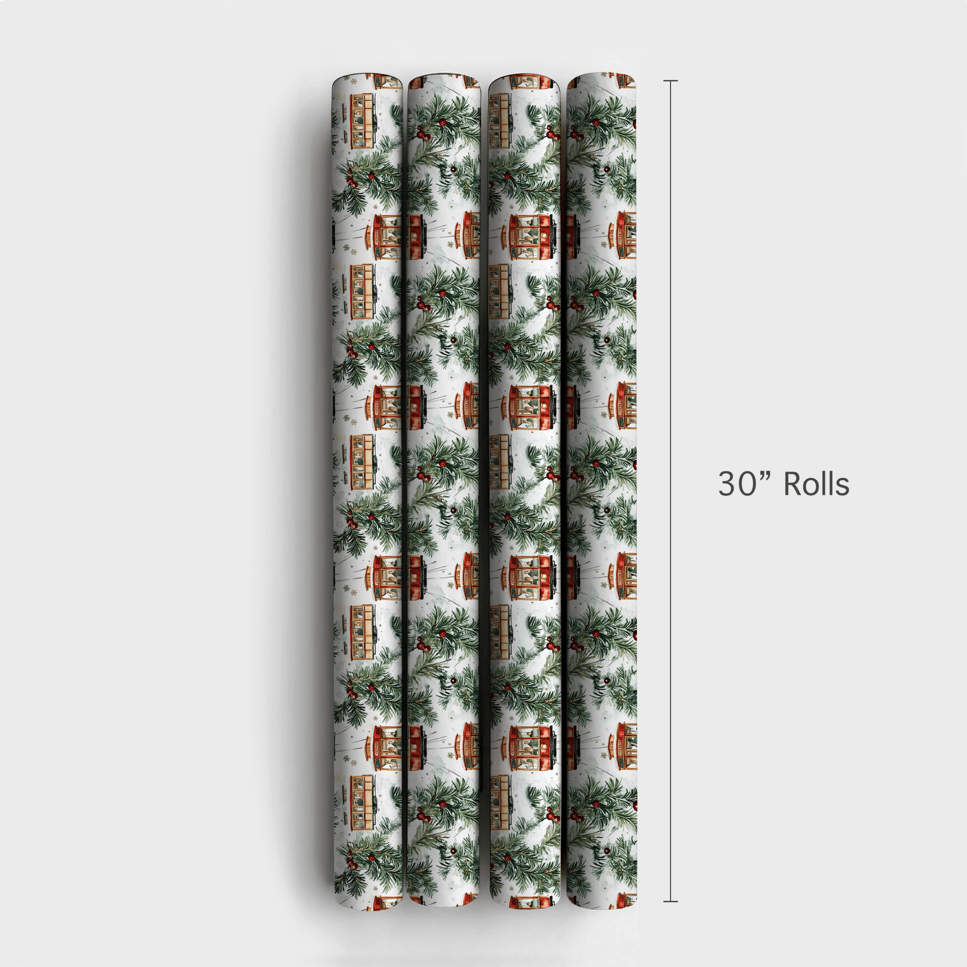 Street Car Festive - Wrapping Paper - Aspen & Arlo