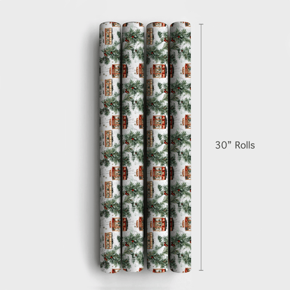 Street Car Festive - Wrapping Paper - Aspen & Arlo