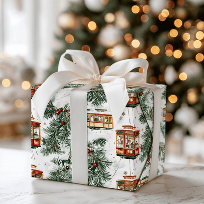 Street Car Festive - Wrapping Paper - Aspen & Arlo