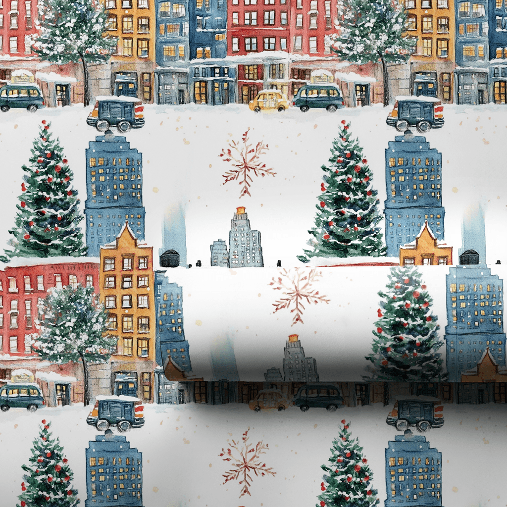 Snow in the Steets - Wrapping Paper - Aspen & Arlo