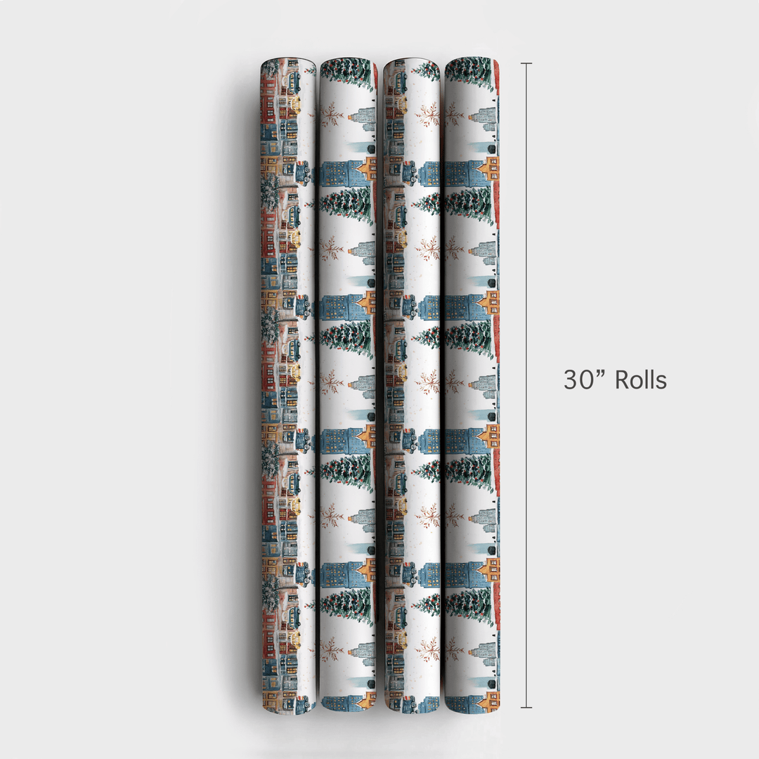 Snow in the Steets - Wrapping Paper - Aspen & Arlo